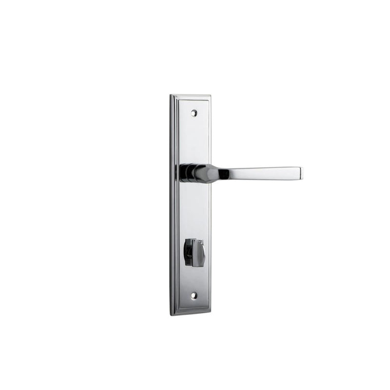 Door Lever Annecy Stepped Privacy Polished Chrome
