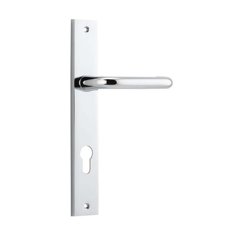 Door Lever Oslo Rectangular Euro Polished Chrome
