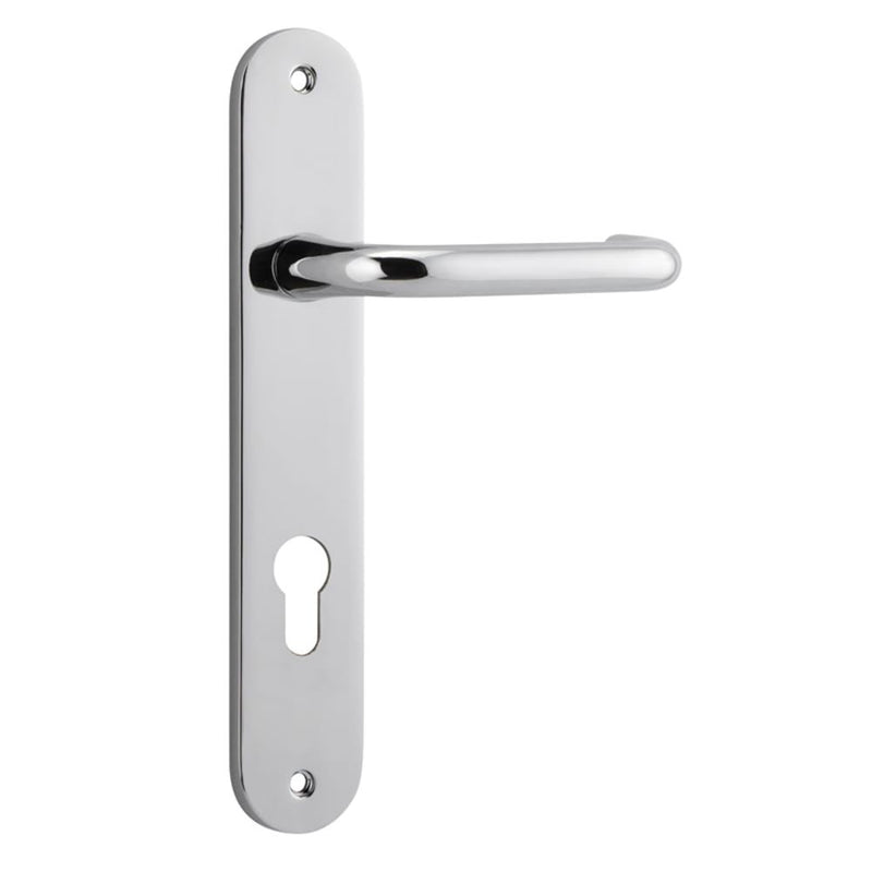 Door Lever Oslo Oval Euro Polished Chrome