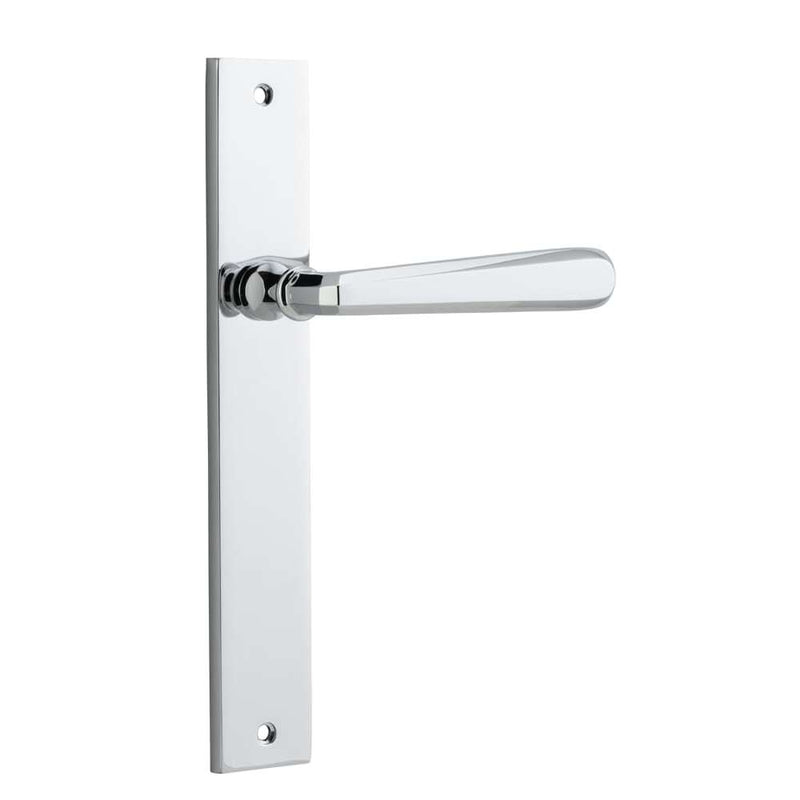 Door Lever Copenhagen Rectangular Latch Pair Polished Chrome