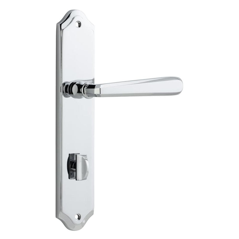 Door Lever Copenhagen Shouldered Privacy Pair Polished Chrome