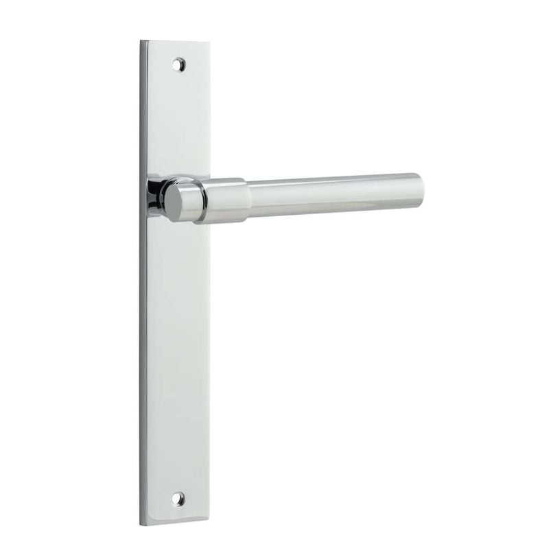 Door Lever Helsinki Rectangular Latch Pair Polished Chrome