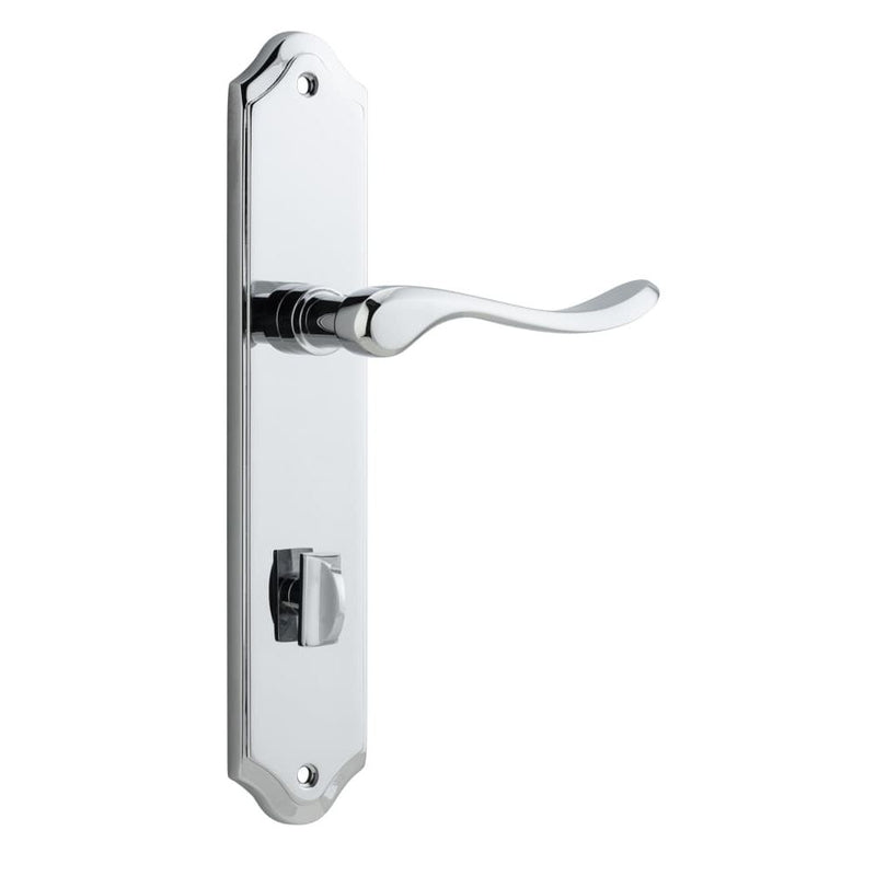 Door Lever Stirling Shouldered Privacy Pair Polished Chrome