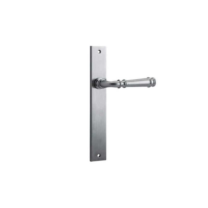 Door Lever Verona Rectangular Latch Brushed Chrome