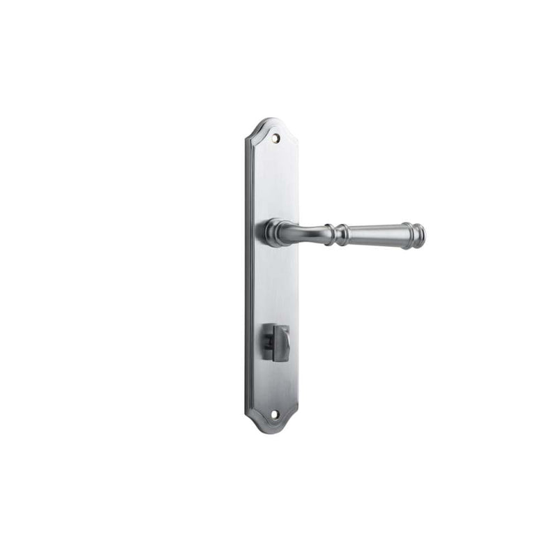 Door Lever Verona Shouldered Privacy Brushed Chrome
