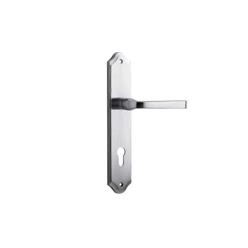 Door Lever Annecy Shouldered Euro Brushed Chrome