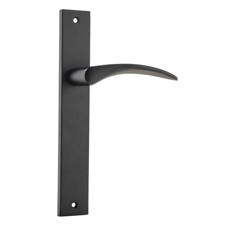 Door Lever Oxford Rectangular Latch Matt Black