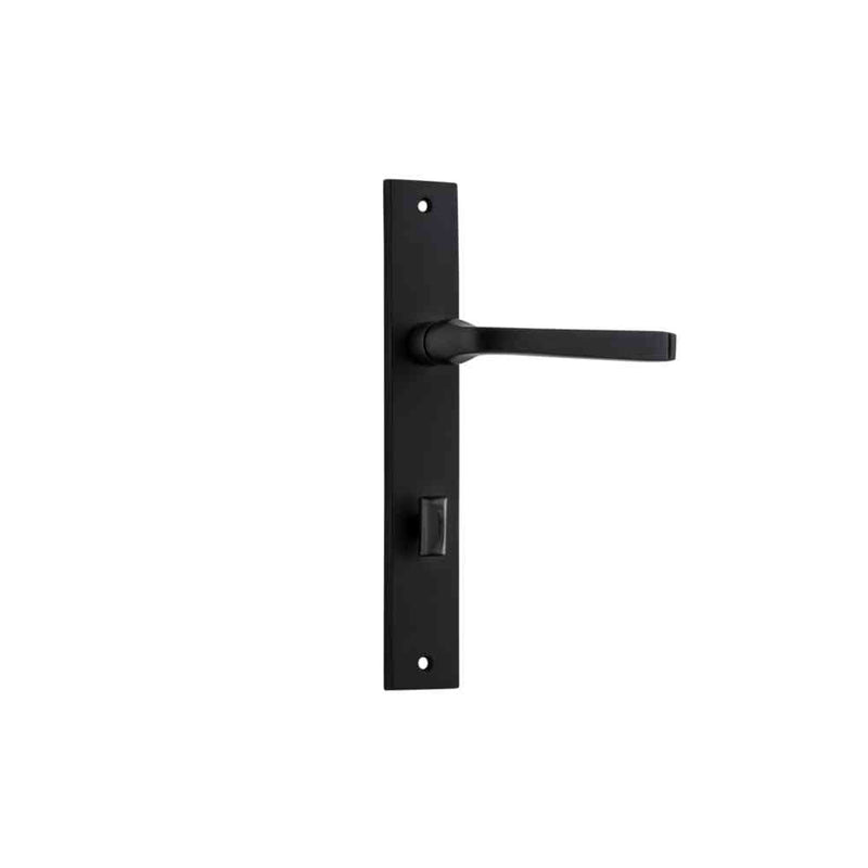 Door Lever Annecy Rectangular Privacy Matt Black