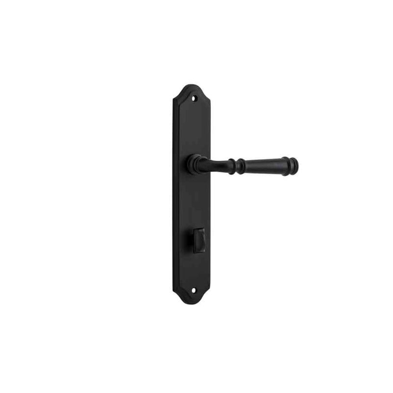 Door Lever Verona Shouldered Privacy Matt Black