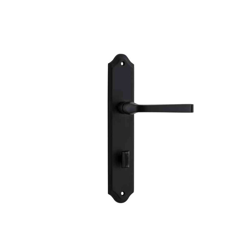 Door Lever Annecy Shouldered Privacy Matt Black