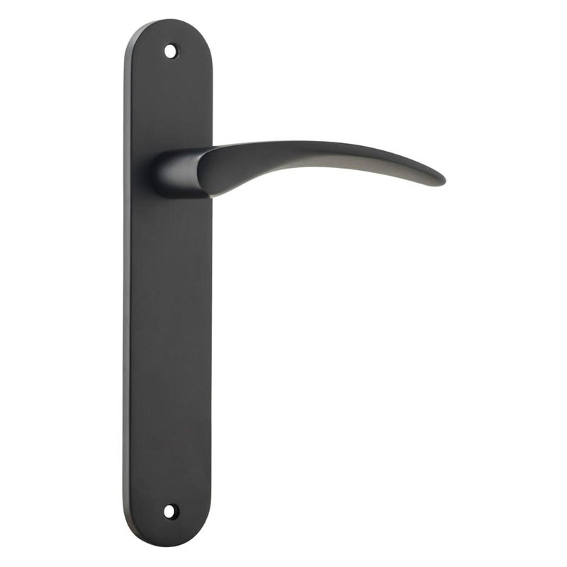 Door Lever Oxford Oval Latch Matt Black