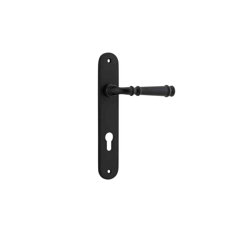 Door Lever Verona Oval Euro Matt Black