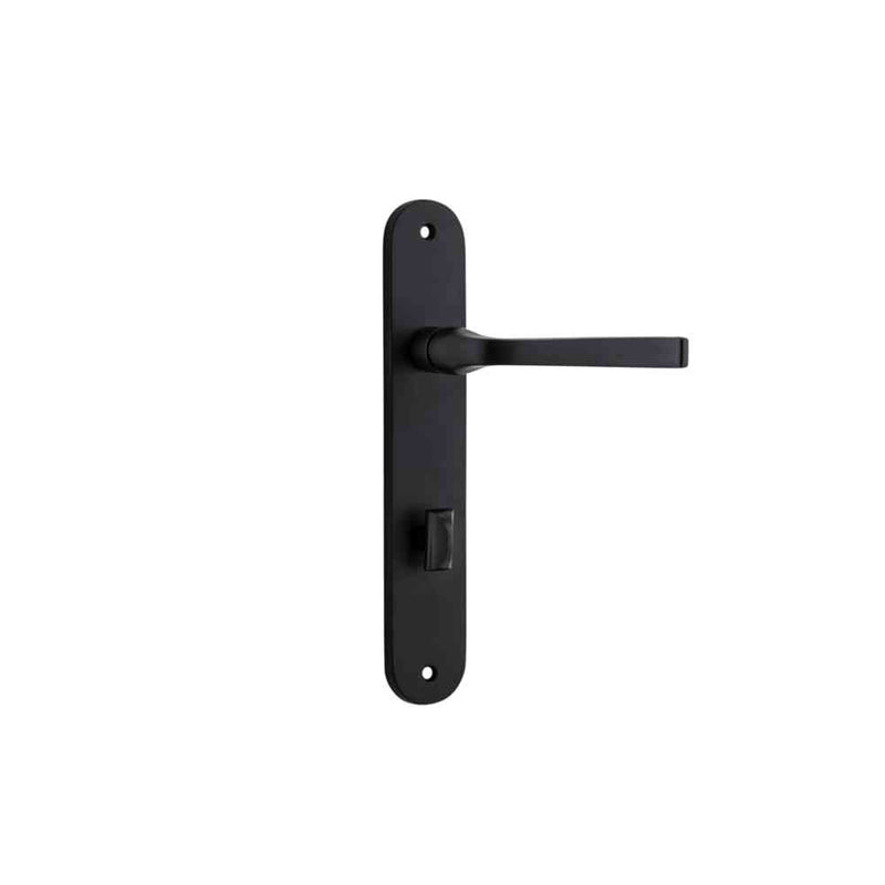 Door Lever Annecy Oval Privacy Matt Black