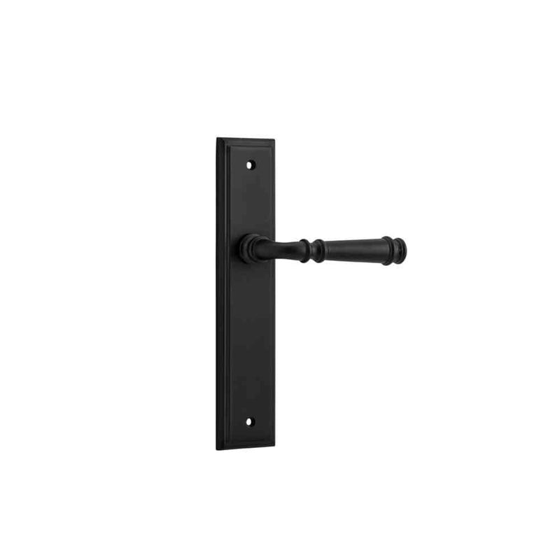 Door Lever Verona Stepped Latch Matt Black