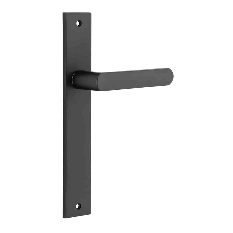 Door Lever Osaka Rectangular Latch Pair Matt Black