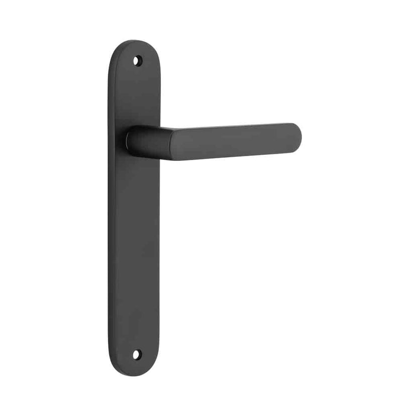 Door Lever Osaka Oval Latch Pair Matt Black