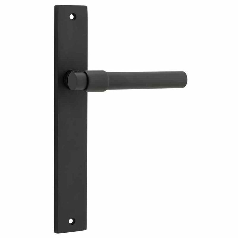 Door Lever Helsinki Rectangular Latch Pair Matt Black
