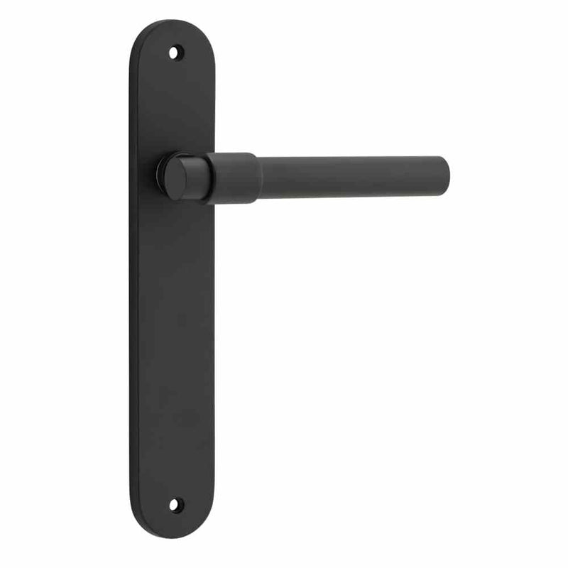 Door Lever Helsinki Oval Latch Pair Matt Black