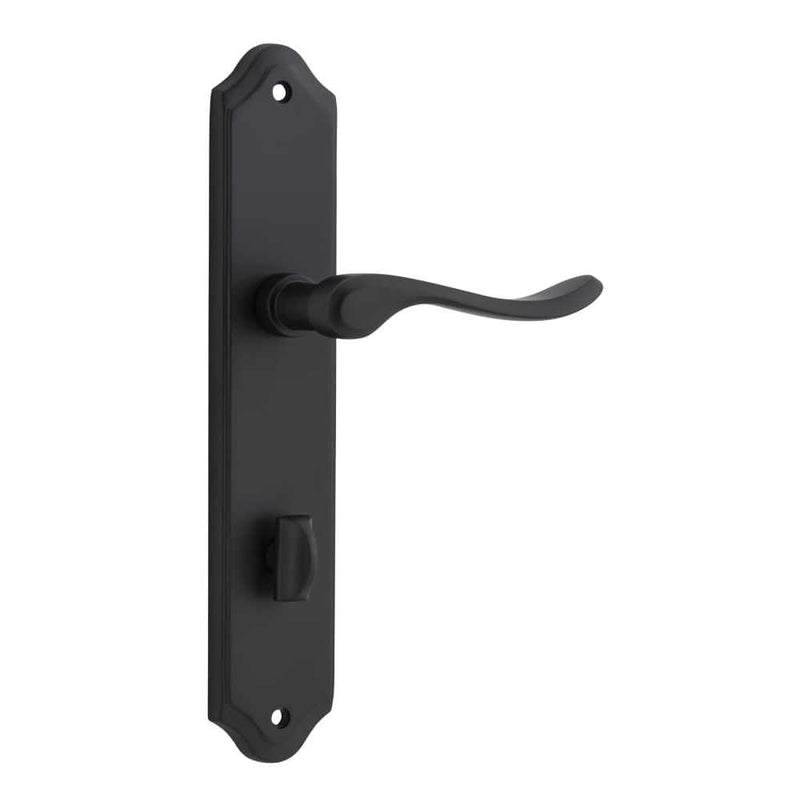 Door Lever Stirling Shouldered Privacy Pair Matt Black