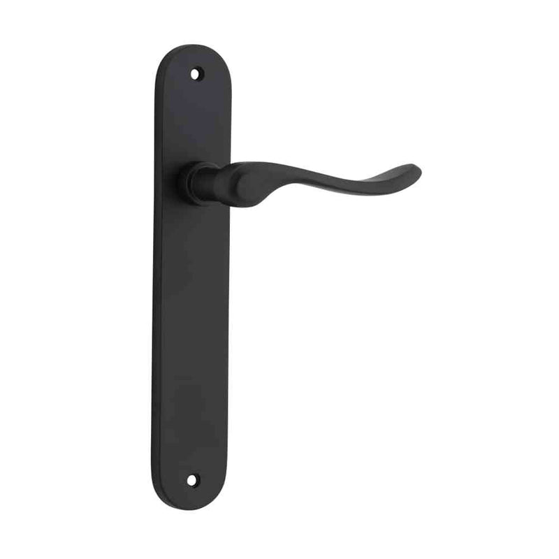 Door Lever Stirling Oval Latch Pair Matt Black