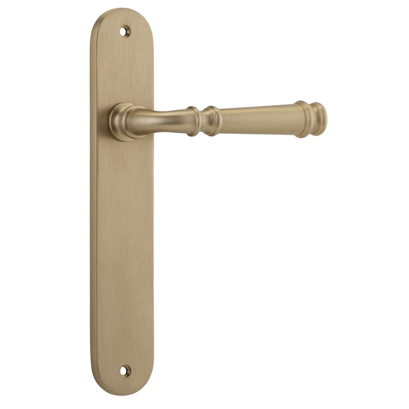 Door Lever Verona Oval Latch Brushed Brass