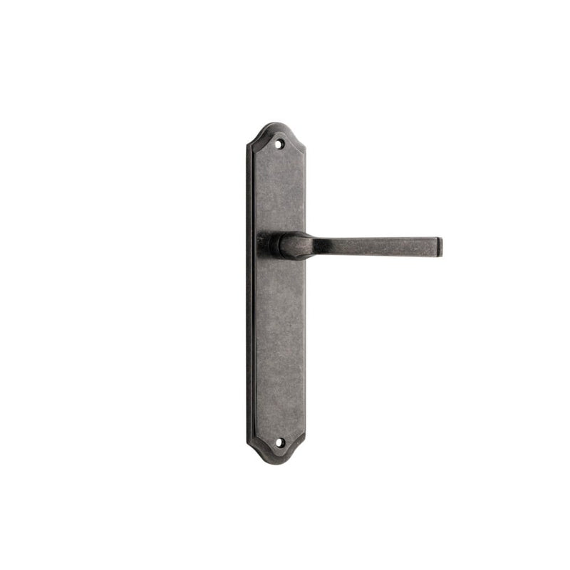 Door Lever Annecy Shouldered Latch Distressed Nickel