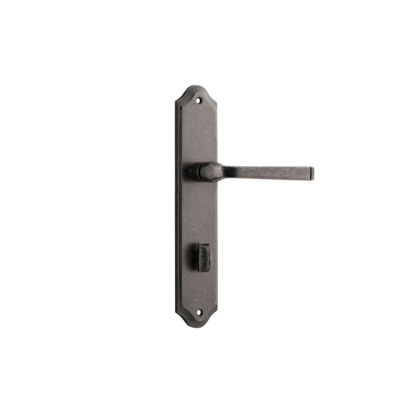 Door Lever Annecy Shouldered Privacy Distressed Nickel