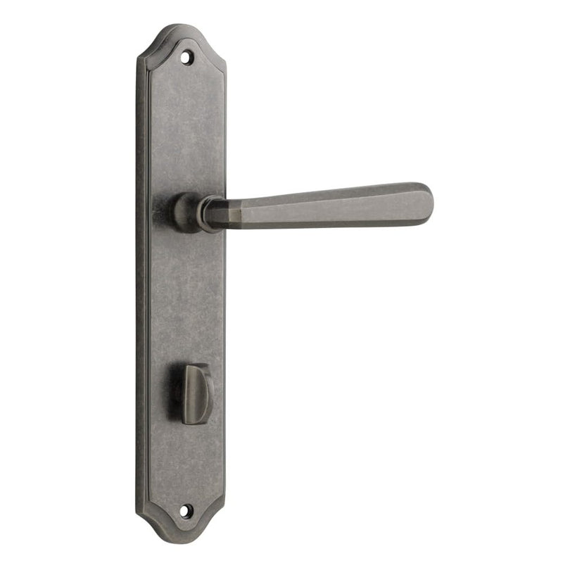Door Lever Copenhagen Shouldered Privacy Pair Distressed Nickel