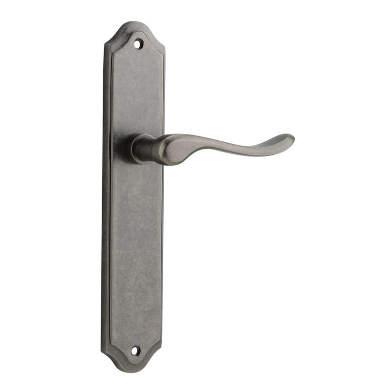 Door Lever Stirling Shouldered Latch Pair Distressed Nickel