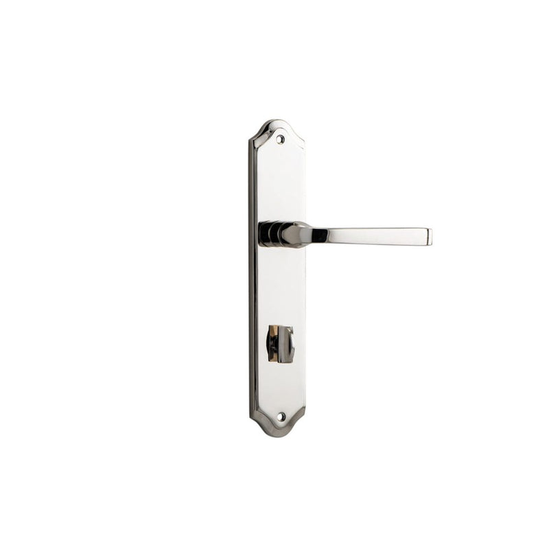 Door Lever Annecy Shouldered Privacy Polished Nickel