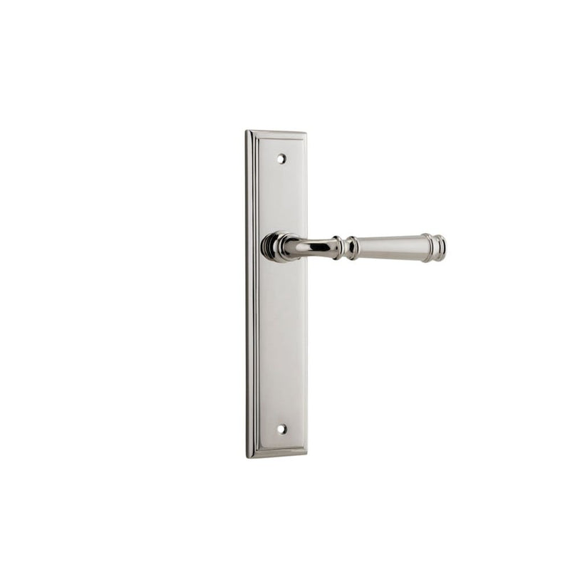 Door Lever Verona Stepped Latch Polished Nickel