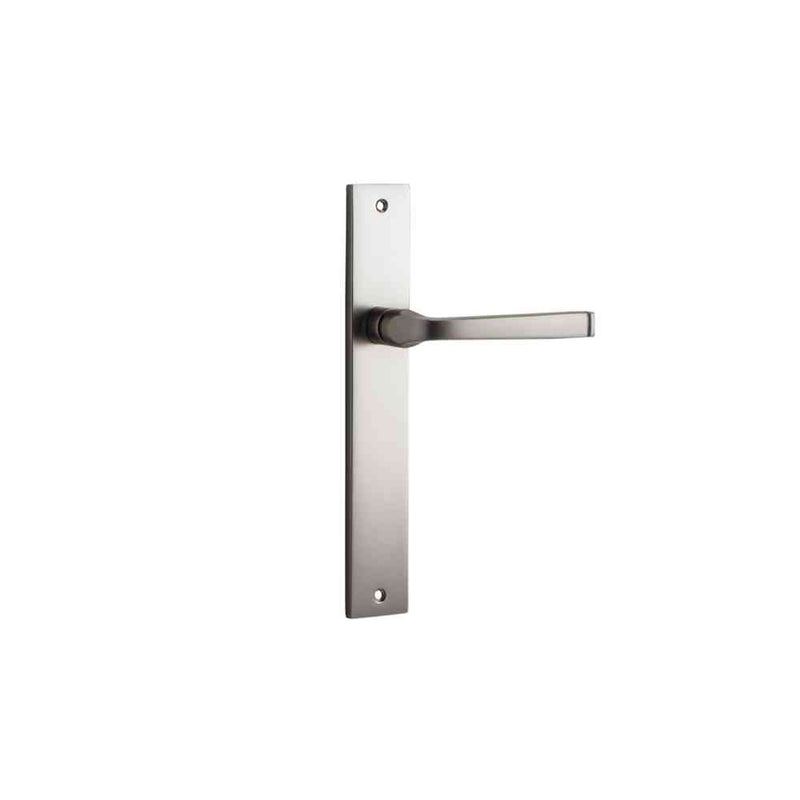 Door Lever Annecy Rectangular Latch Satin Nickel