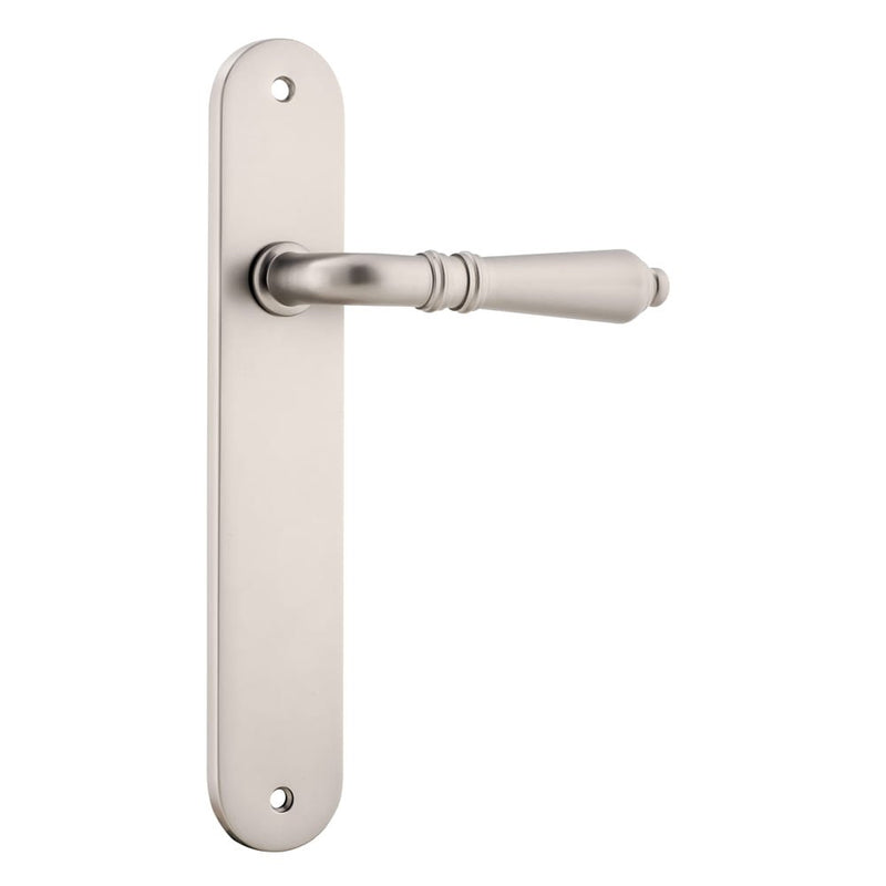 Door Lever Sarlat Oval Latch Satin Nickel