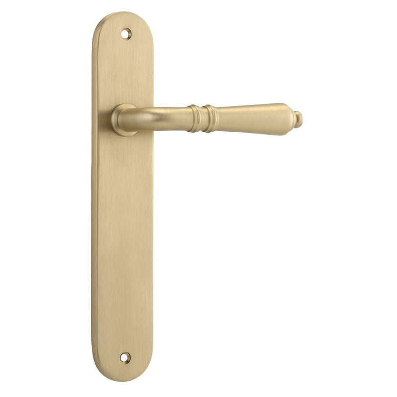 Door Lever Sarlat Oval Latch Brushed Brass