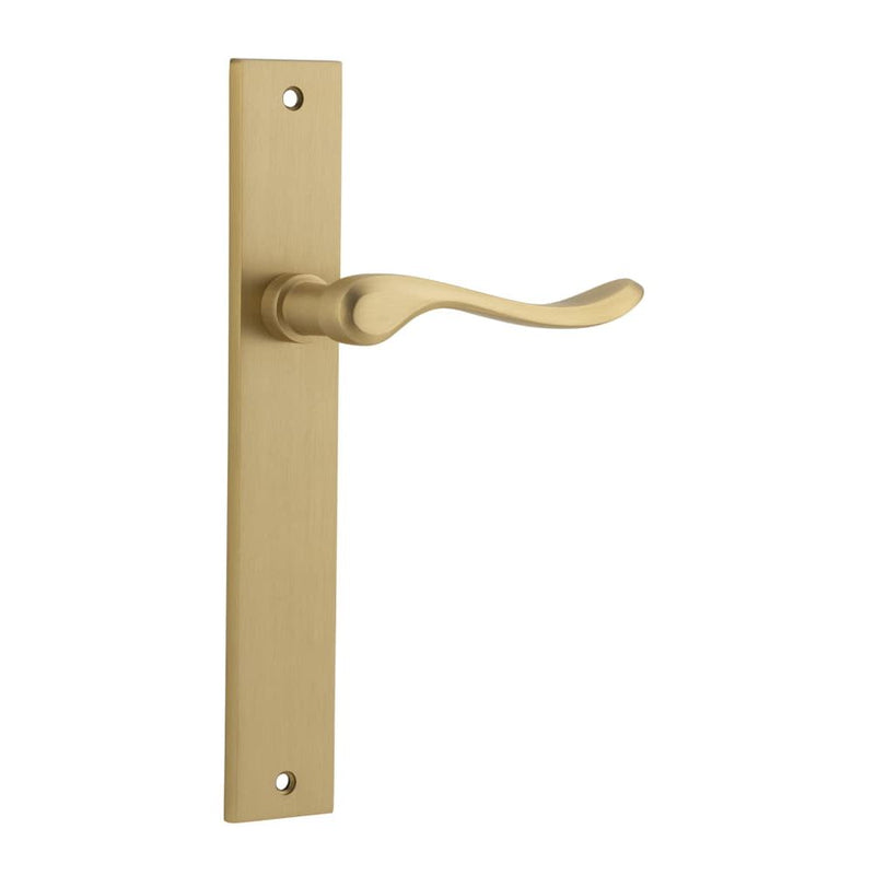 Door Lever Stirling Rectangular Latch Pair Brushed Brass
