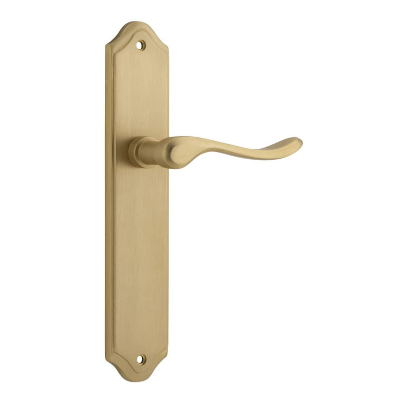 Door Lever Stirling Shouldered Latch Pair Brushed Brass