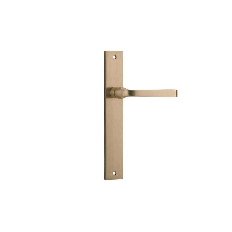 Door Lever Annecy Rectangular Latch Brushed Brass