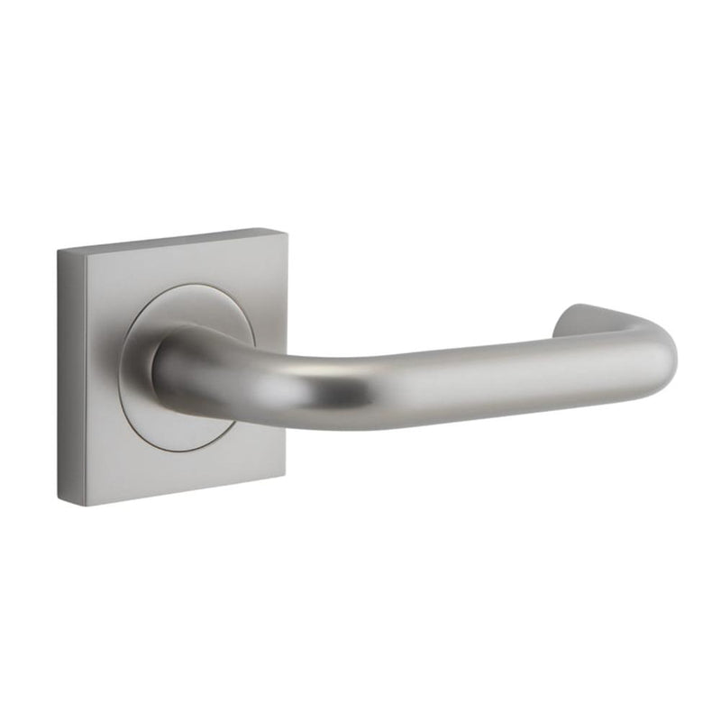 Door Lever Oslo Square Rose Satin Nickel