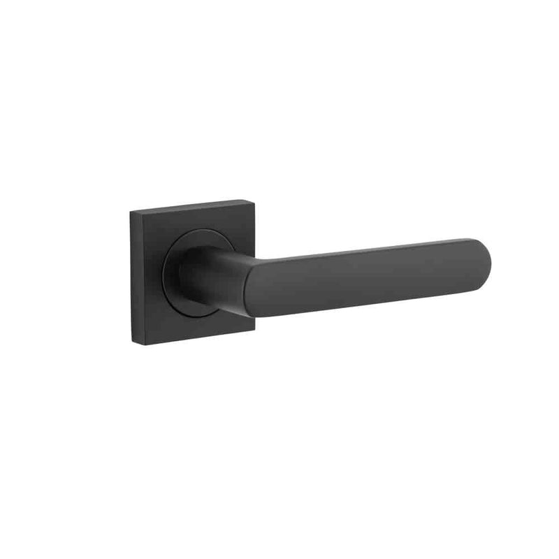 Door Lever Osaka Square Rose Matt Black