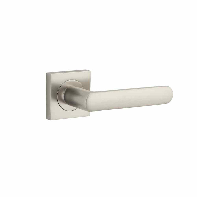 Door Lever Osaka Square Rose Satin Nickel