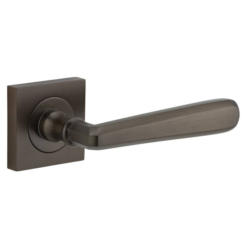 Door Lever Copenhagen Square Rose Signature Brass