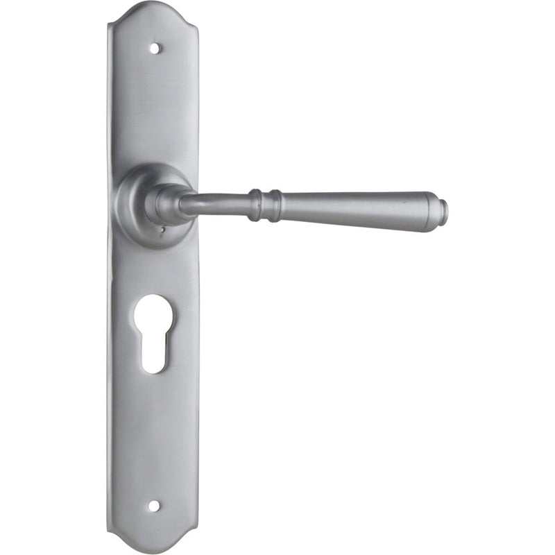 Door Lever Reims Euro Pair Satin Chrome