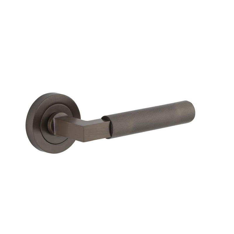 Door Lever Brunswick Round Rose Signature Brass