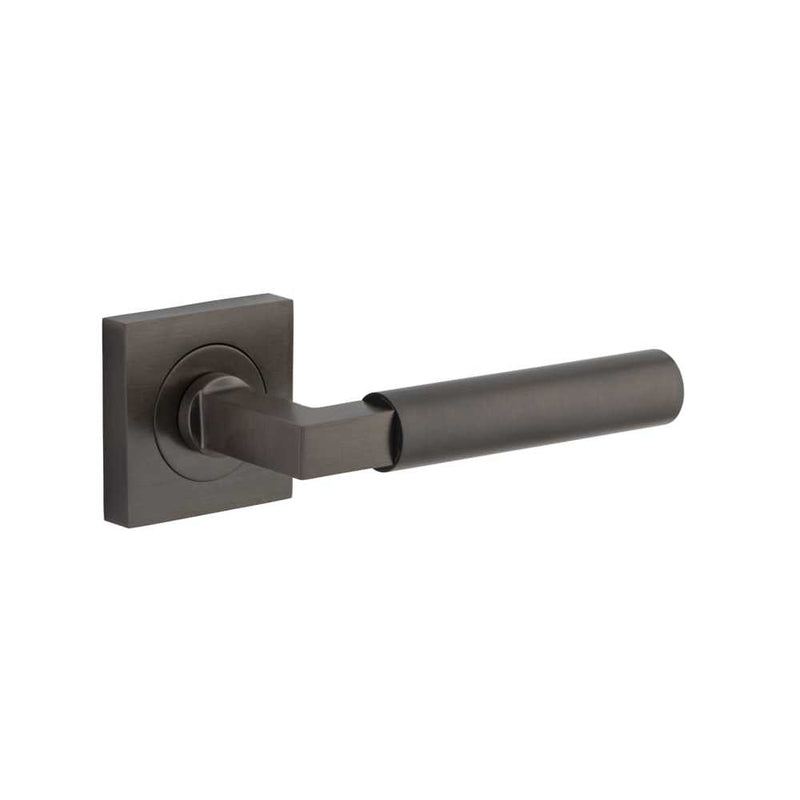 Door Lever Berlin Square Rose Signature Brass
