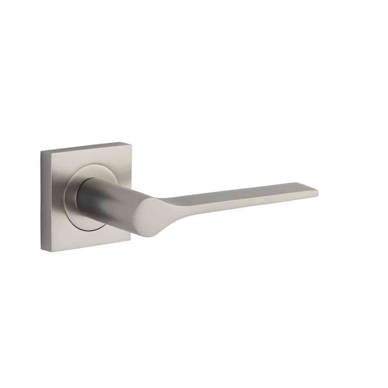 Door Lever Como Square Rose Satin Nickel