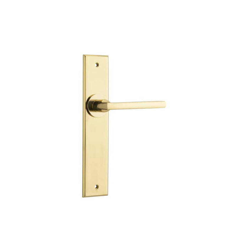 Door Lever Baltimore Chamfered Latch Polished Brass