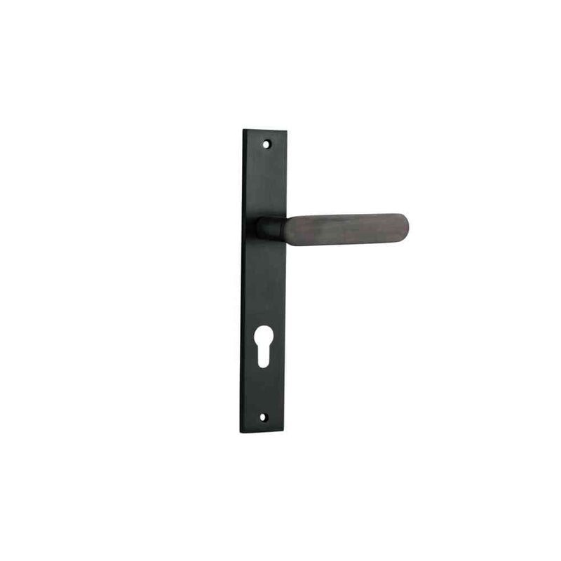 Door Lever Bronte Rectangular Euro Signature Brass