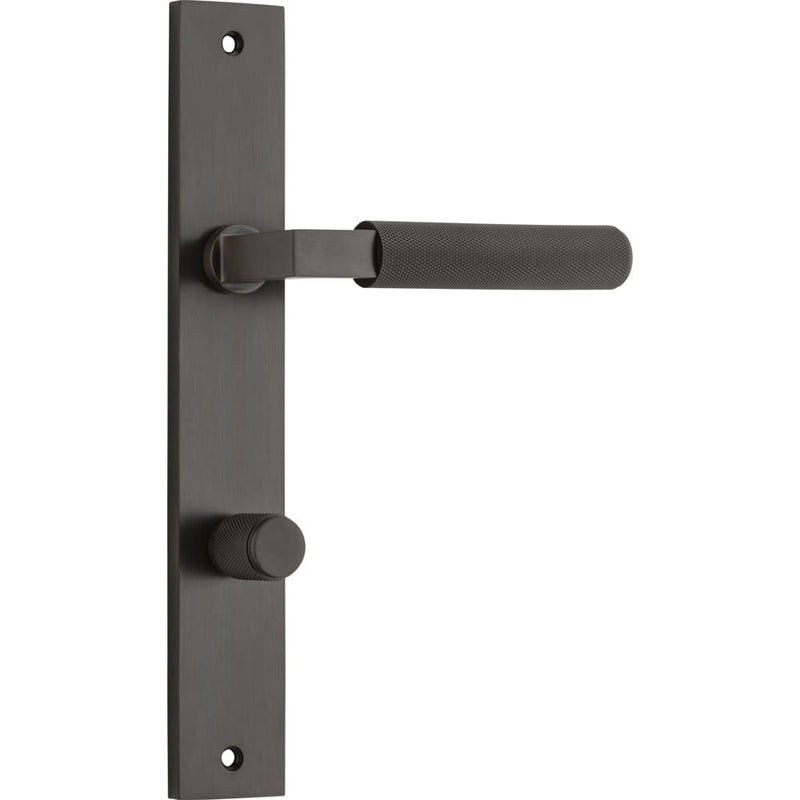 Door Lever Brunswick Rectangular Privacy Signature Brass