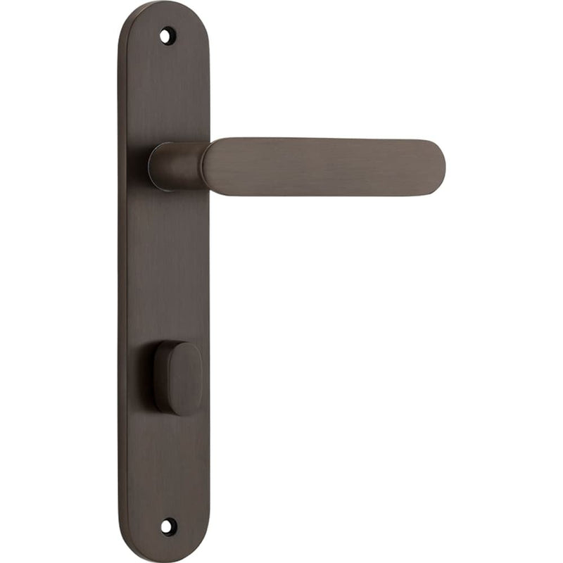 Door Lever Bronte Oval Privacy Signature Brass