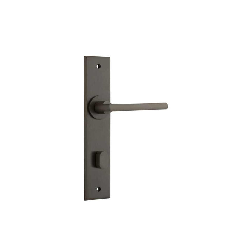 Door Lever Baltimore Chamfered Privacy Signature Brass